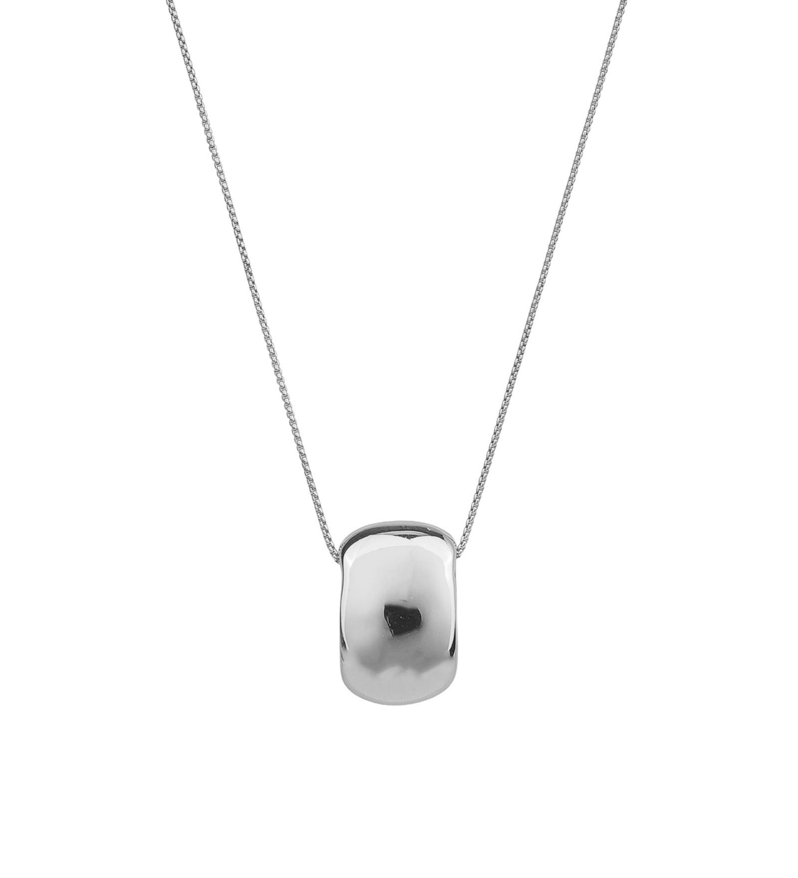Jenny Bird-Leon Pendant Necklace-Necklaces-Silver Dipped Brass-Blue Ruby Jewellery-Vancouver Canada