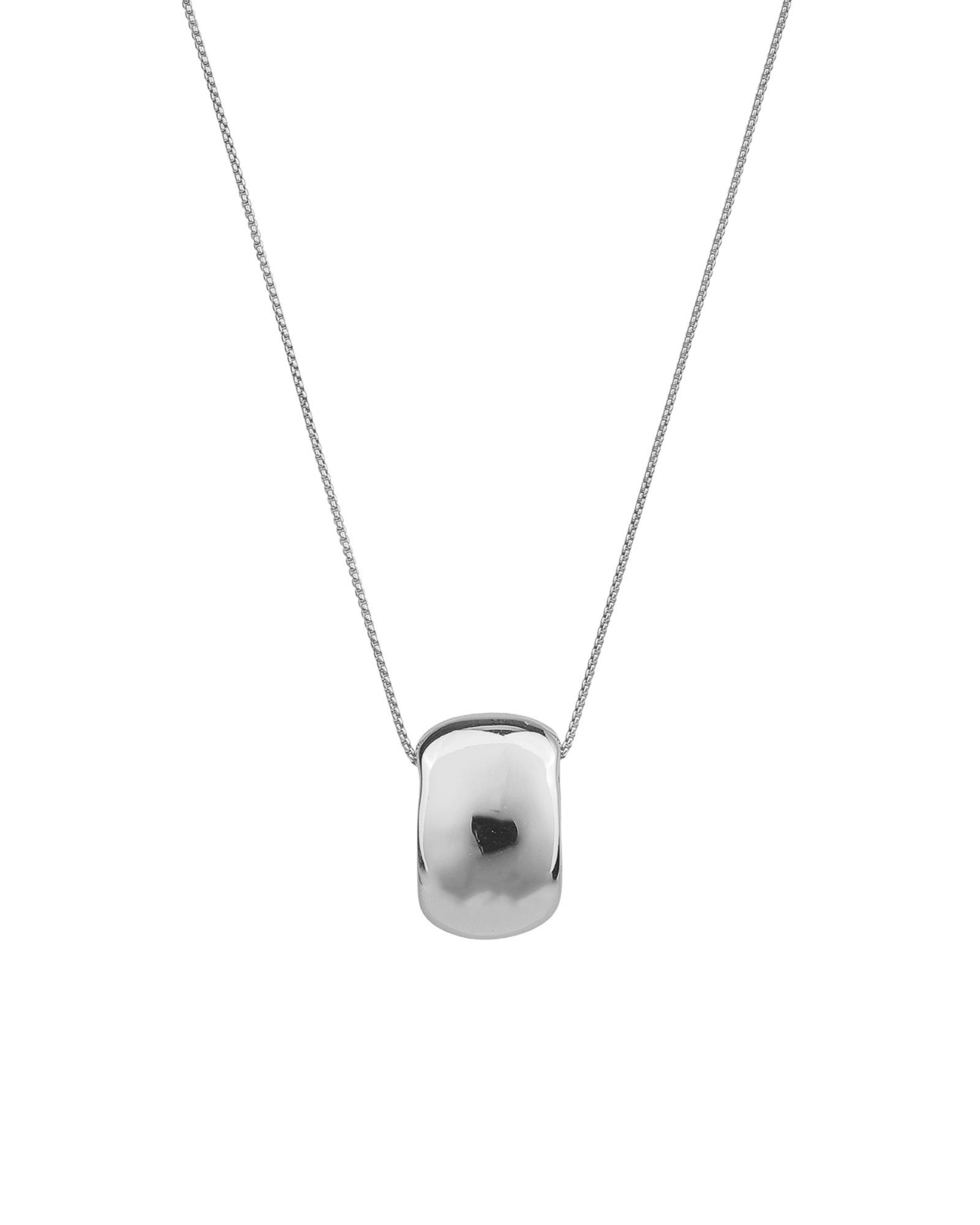 Jenny Bird-Leon Pendant Necklace-Necklaces-Silver Dipped Brass-Blue Ruby Jewellery-Vancouver Canada