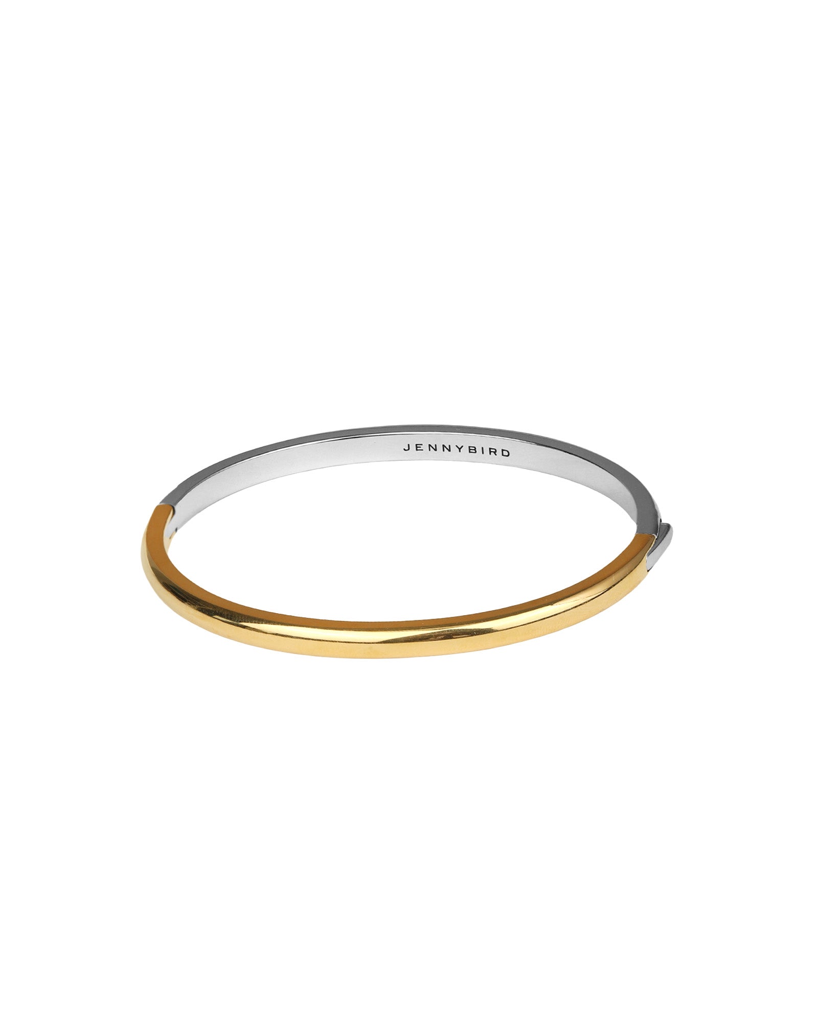 Jenny Bird-Remi Bangle-Bracelets-14k Gold Plated, Platinum Plated-MED-Blue Ruby Jewellery-Vancouver Canada