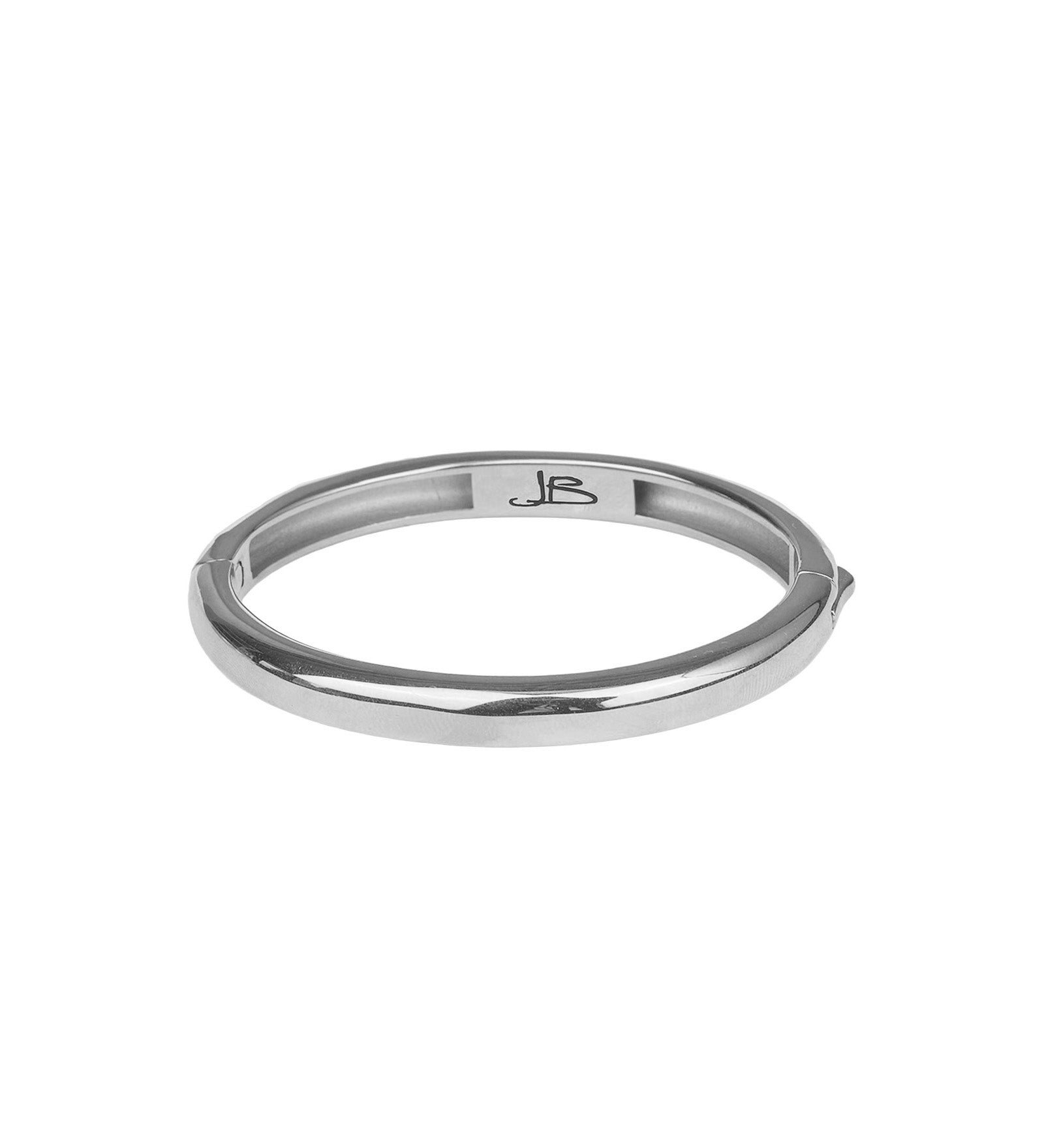 Jenny Bird-New Gia Bangle-Bracelets-Platinum Plated-MED-Blue Ruby Jewellery-Vancouver Canada