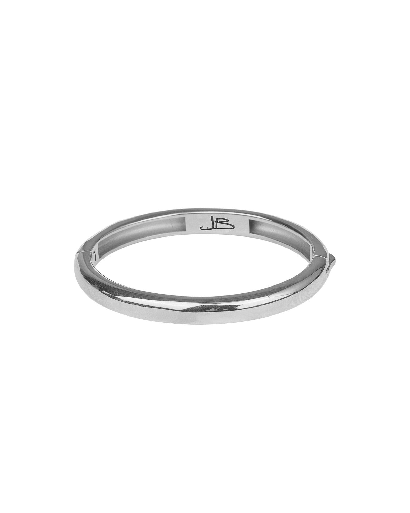 Jenny Bird-New Gia Bangle-Bracelets-Platinum Plated-MED-Blue Ruby Jewellery-Vancouver Canada