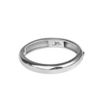 Jenny Bird-Gia Mega Bangle-Bracelets-Platinum Plated-MED-Blue Ruby Jewellery-Vancouver Canada