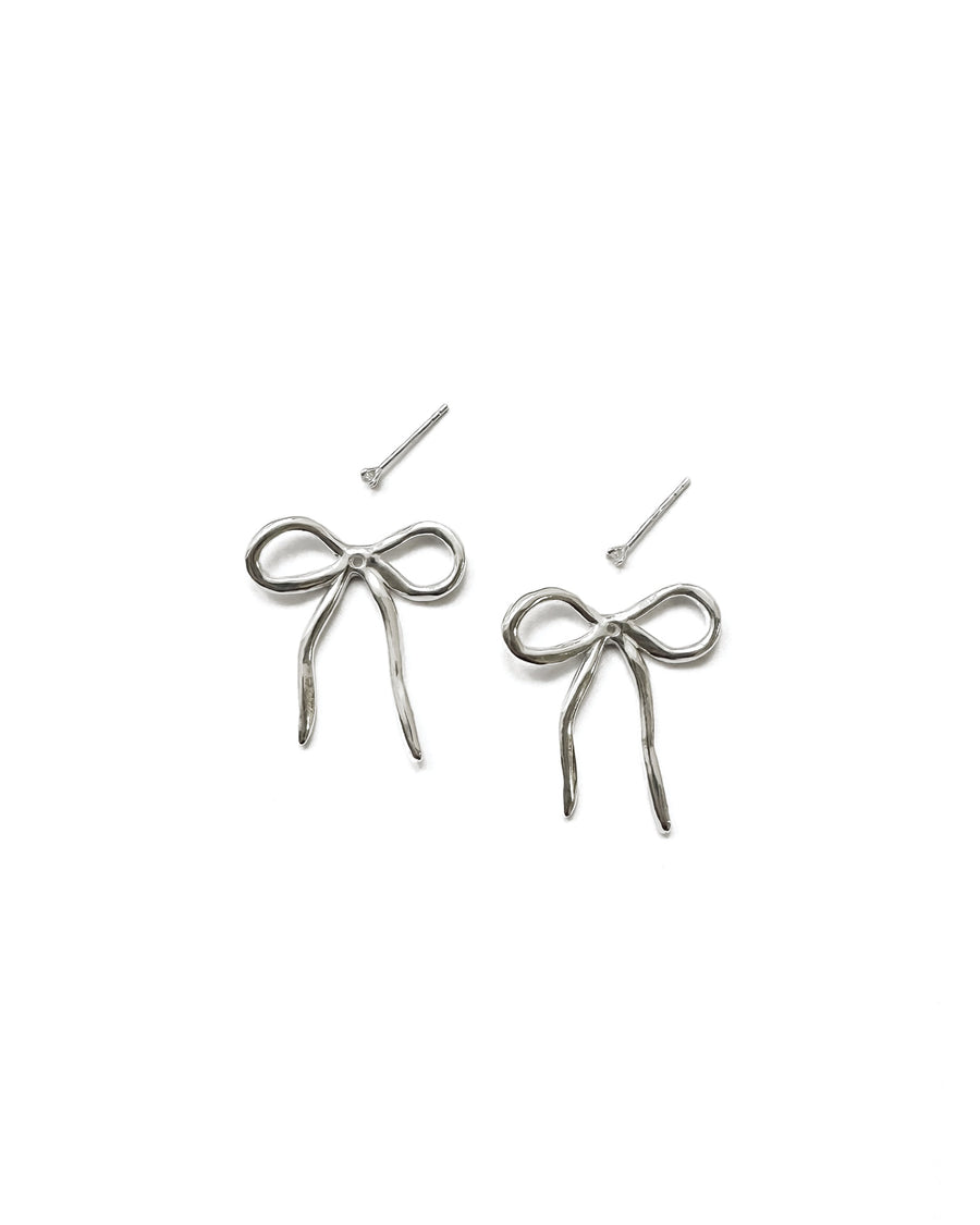Petite Dorothy Earring Jacket + Prism 2mm Studs Sterling Silver, White Pearl
