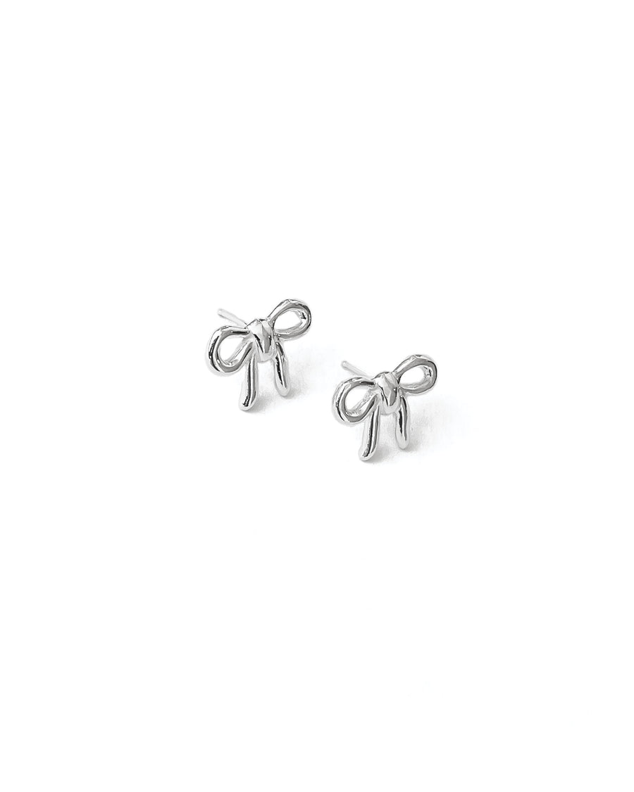 Maisie Earrings Sterling Silver, White Pearl