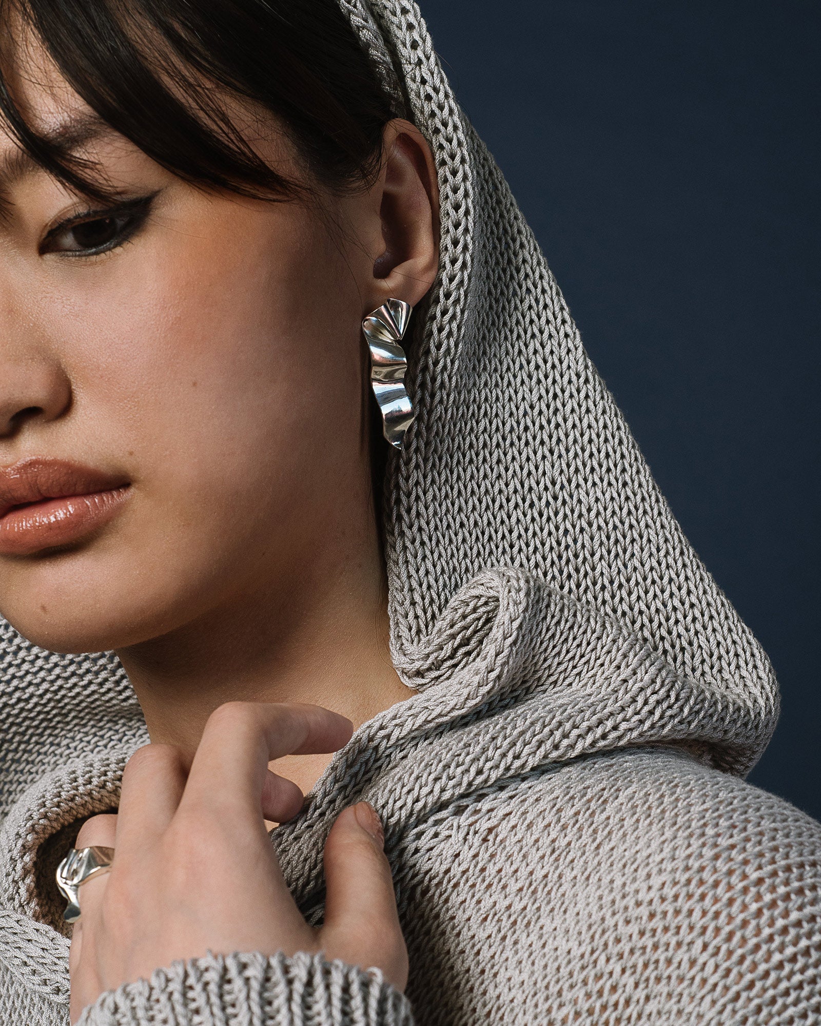 Juliette Earrings Sterling Silver, White Pearl