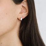 Merit Hoops Sterling Silver, White Pearl