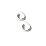 Merit Hoops Sterling Silver, White Pearl