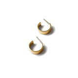 Merit Hoops 14k Gold Vermeil, White Pearl