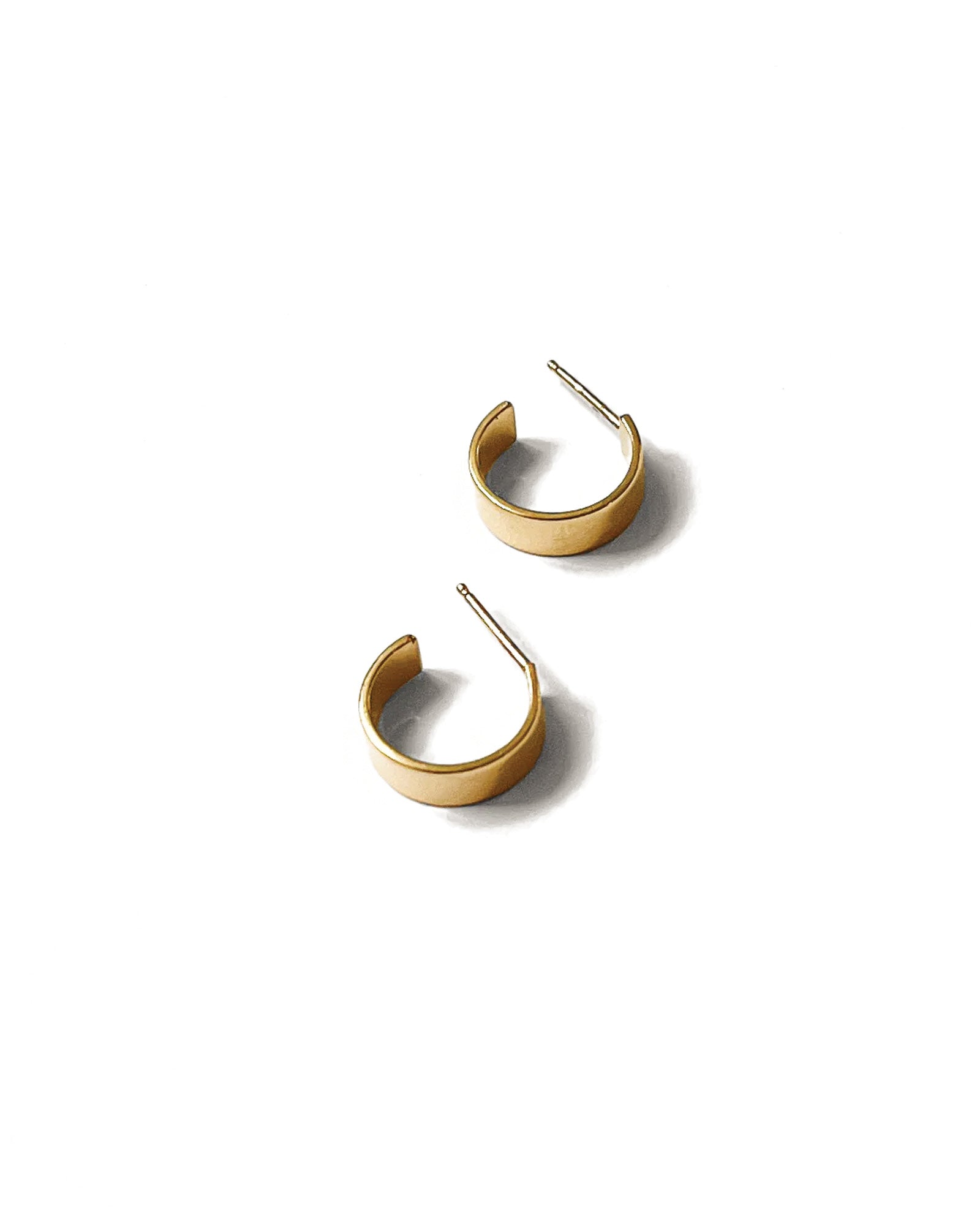 Merit Hoops 14k Gold Vermeil, White Pearl
