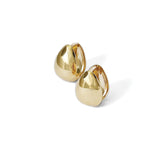 Kara Yoo-Almond Huggie Hoops-Earrings-Blue Ruby Jewellery-Vancouver Canada