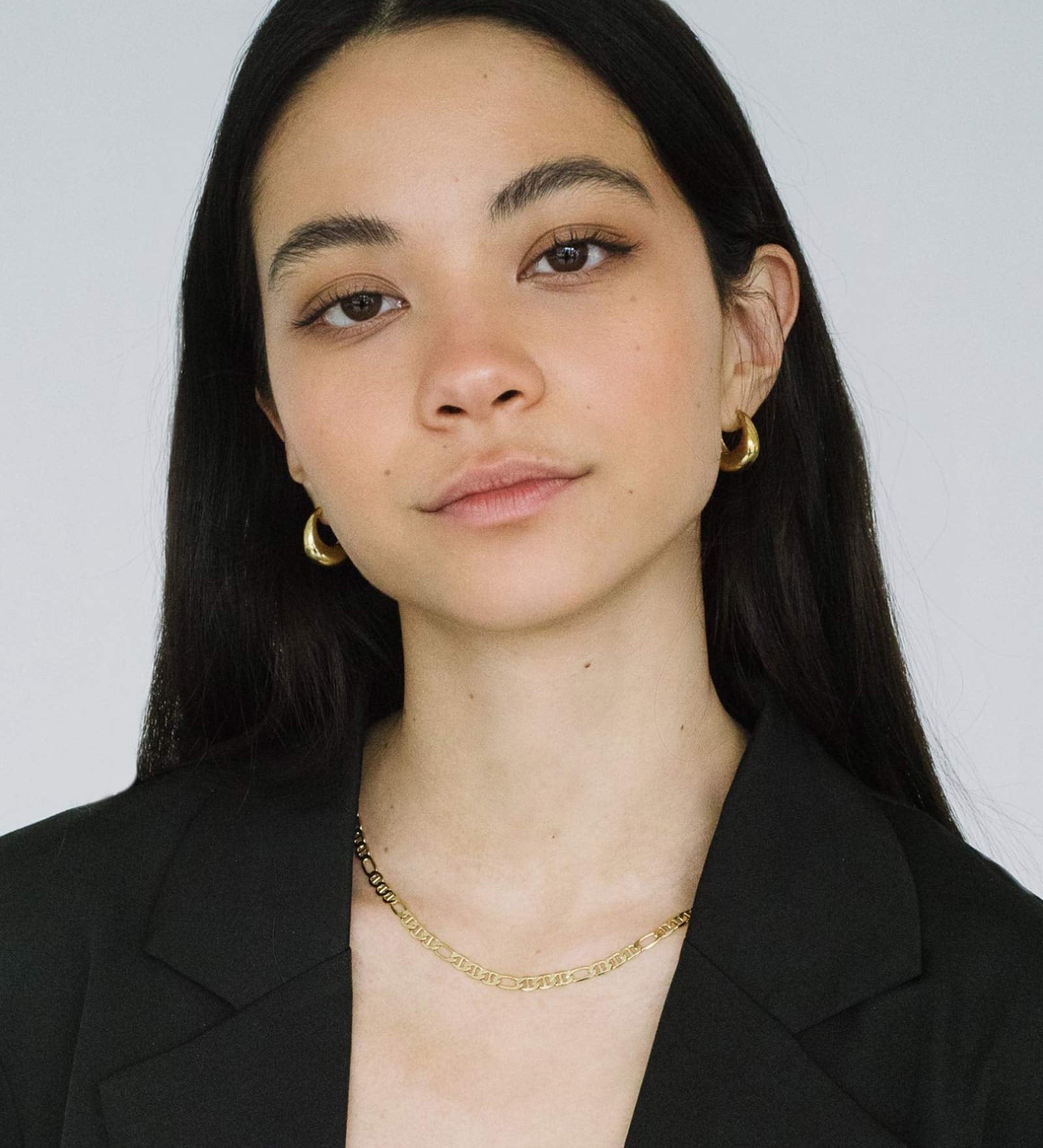 Kara Yoo-Baby Hazel Hoops-Earrings-Blue Ruby Jewellery-Vancouver Canada