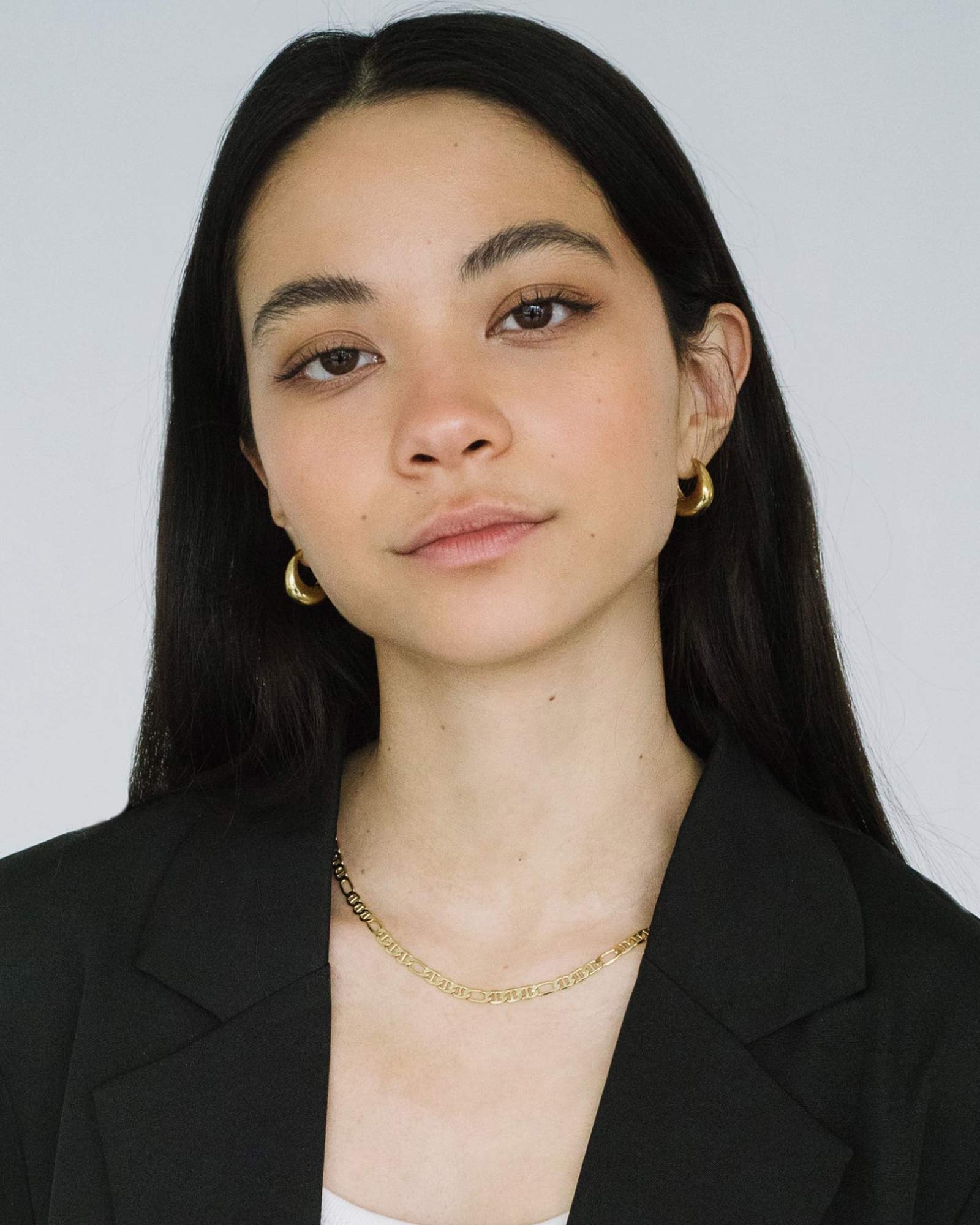 Kara Yoo-Baby Hazel Hoops-Earrings-Blue Ruby Jewellery-Vancouver Canada