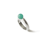 Bubble Ring Sterling Silver, White Pearl / 6