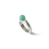 Bubble Ring Sterling Silver, White Pearl / 6