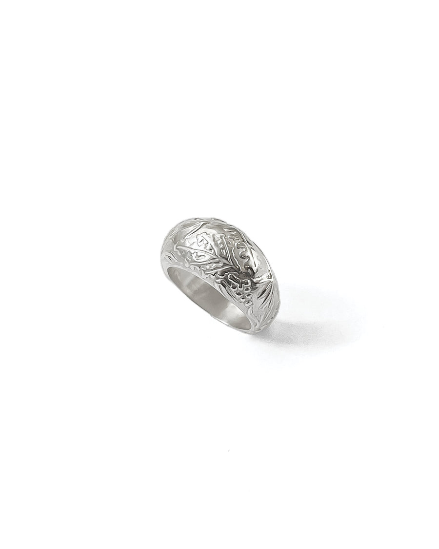 Seawood Dome Ring Sterling Silver, White Pearl / 6