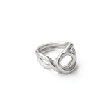 Loop 2 Ring Sterling Silver, White Pearl / 5