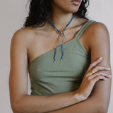Maisie Necklace 14k Gold Plated, White Pearl
