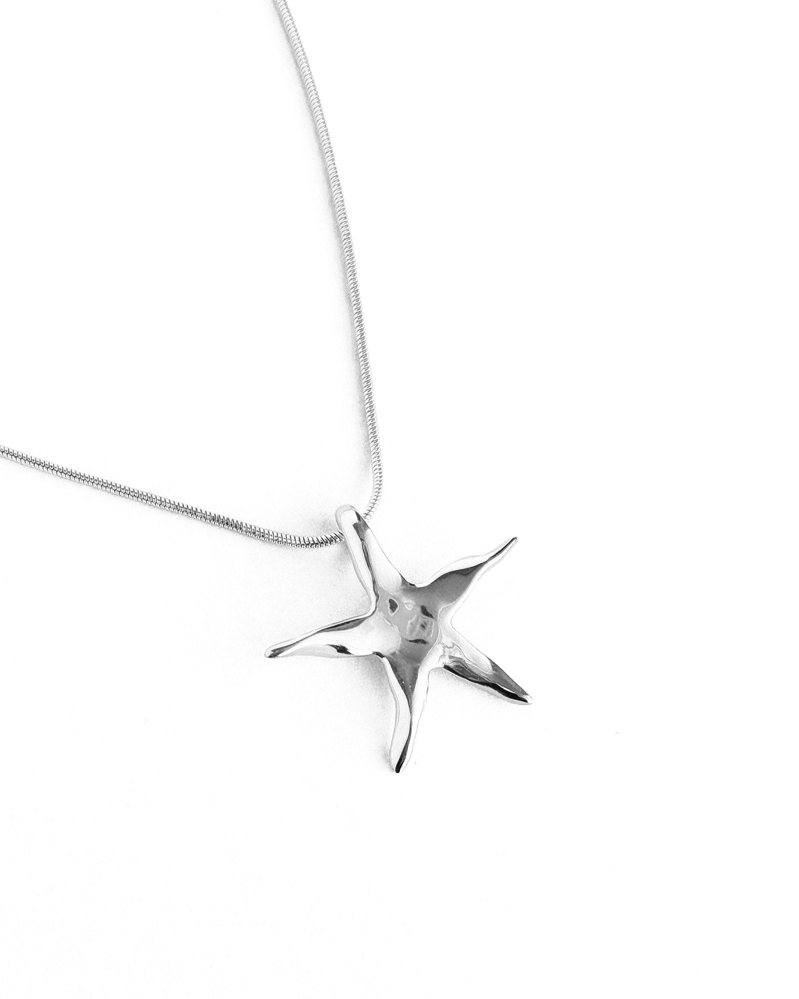 Estelle Necklace Rhodium Plated Sterling Silver