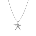 Kara Yoo-Estelle Necklace-Necklaces-Rhodium Plated Sterling Silver-Blue Ruby Jewellery-Vancouver Canada
