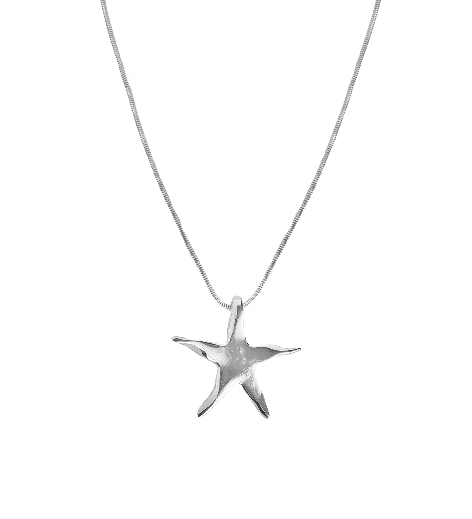 Kara Yoo-Estelle Necklace-Necklaces-Rhodium Plated Sterling Silver-Blue Ruby Jewellery-Vancouver Canada