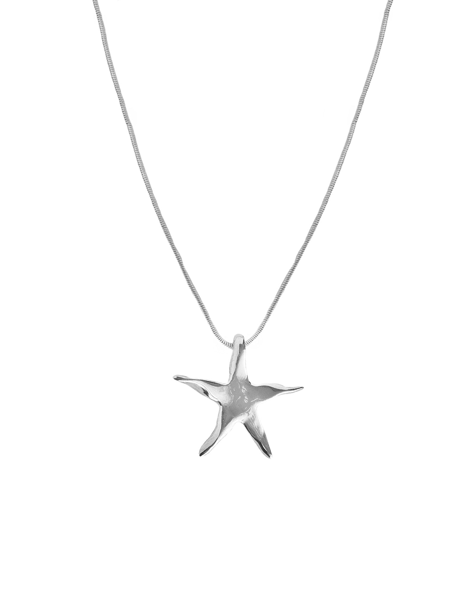 Kara Yoo-Estelle Necklace-Necklaces-Rhodium Plated Sterling Silver-Blue Ruby Jewellery-Vancouver Canada