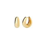 Kara Yoo-Hazel Hoops-Earrings-14k Gold Plated-Blue Ruby Jewellery-Vancouver Canada