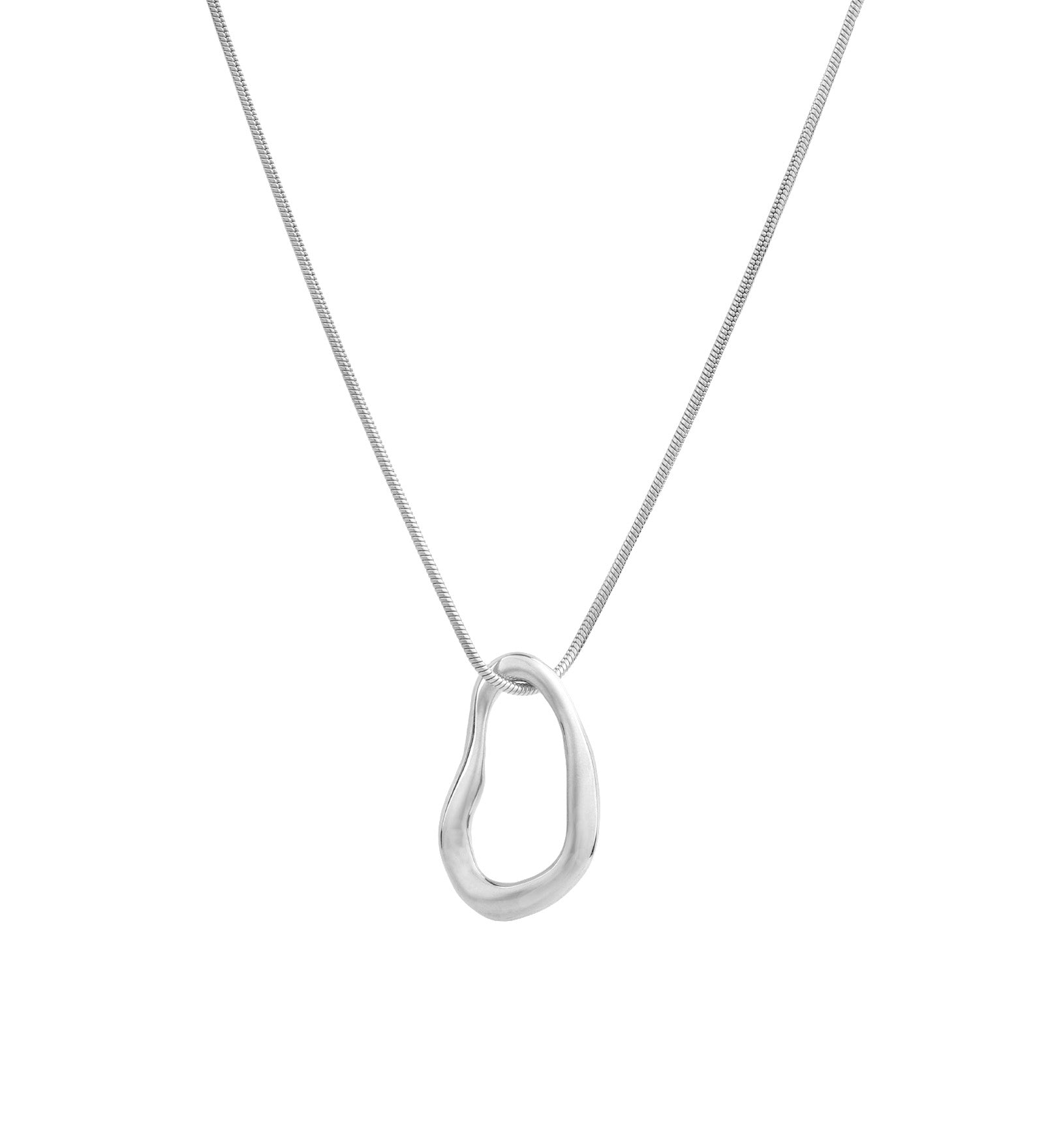 Kara Yoo-Renata Necklace-Necklaces-Sterling Silver-Blue Ruby Jewellery-Vancouver Canada