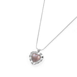 Wavy Heart Necklace Sterling Silver