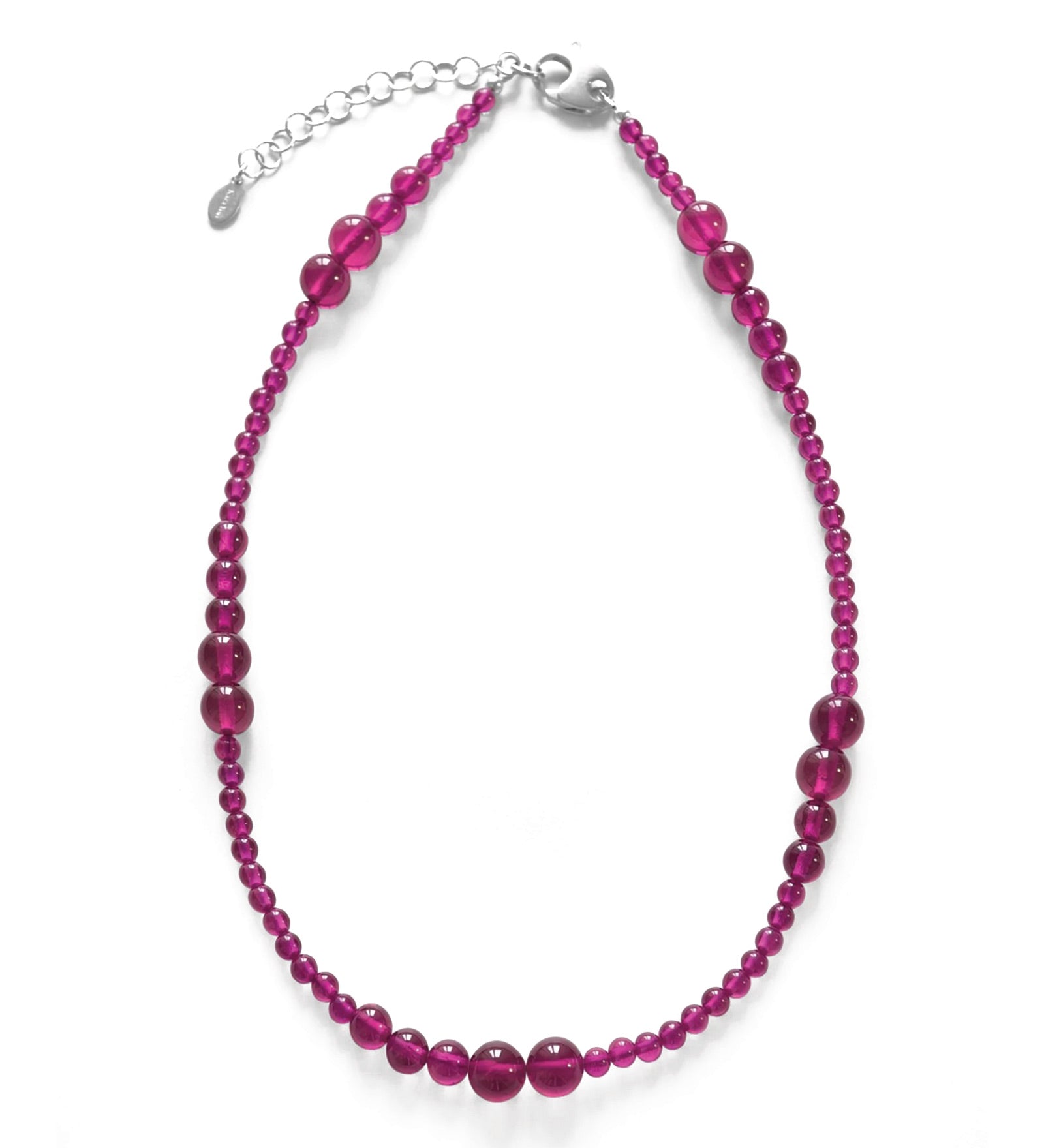 Avery Necklace Sterling Silver, Ruby
