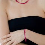 Avery Bracelet Sterling Silver, Ruby