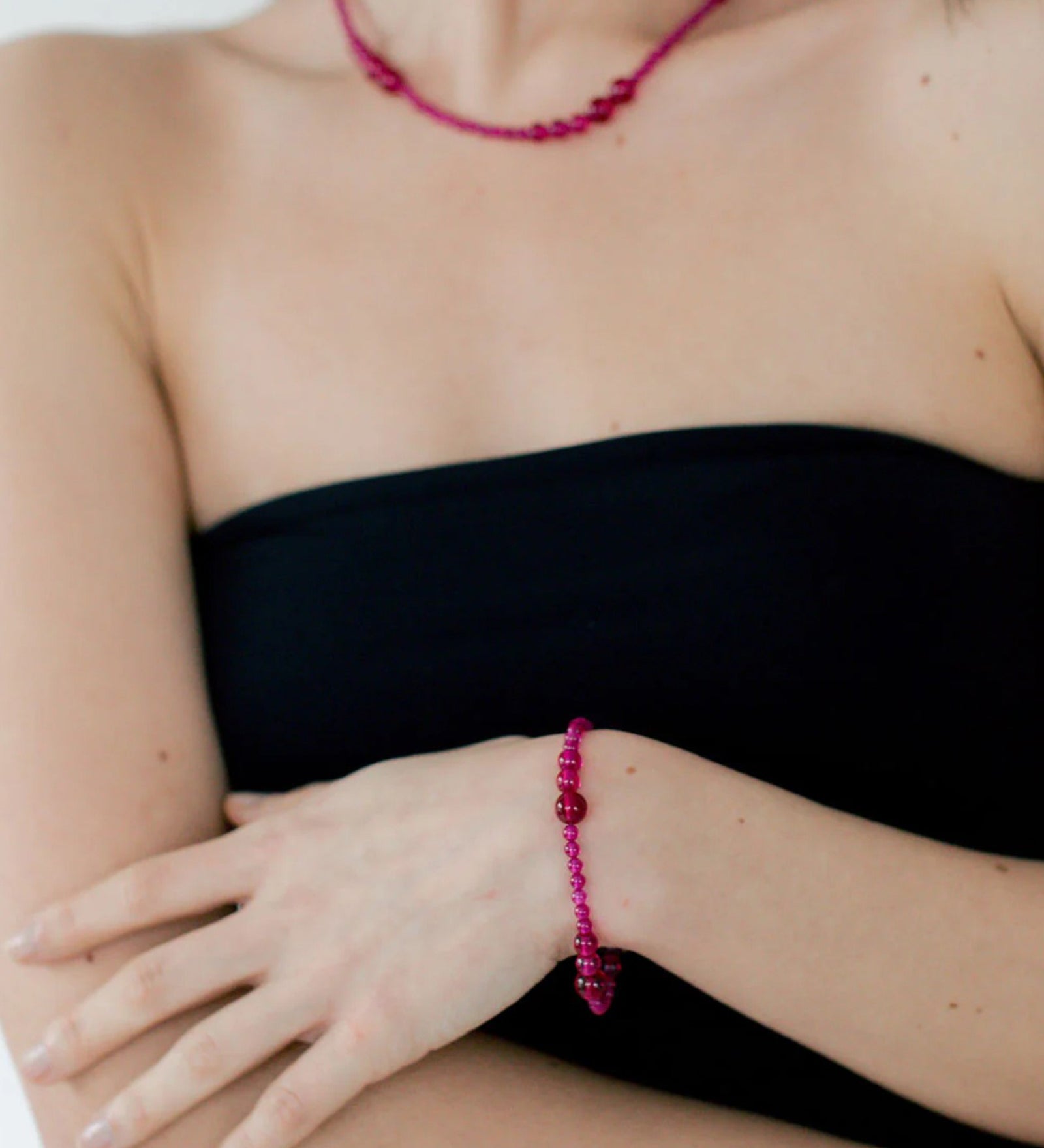 Avery Bracelet Sterling Silver, Ruby