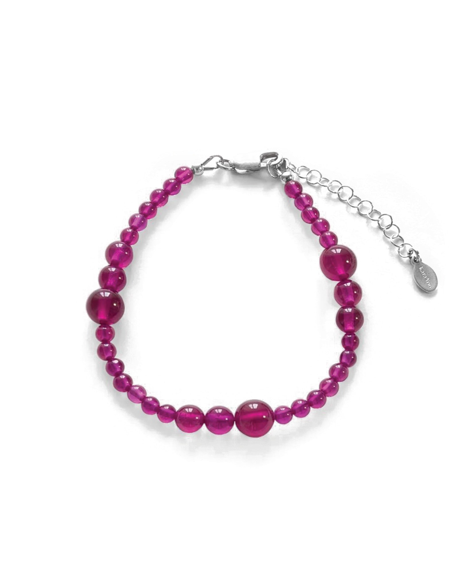 Avery Bracelet Sterling Silver, Ruby