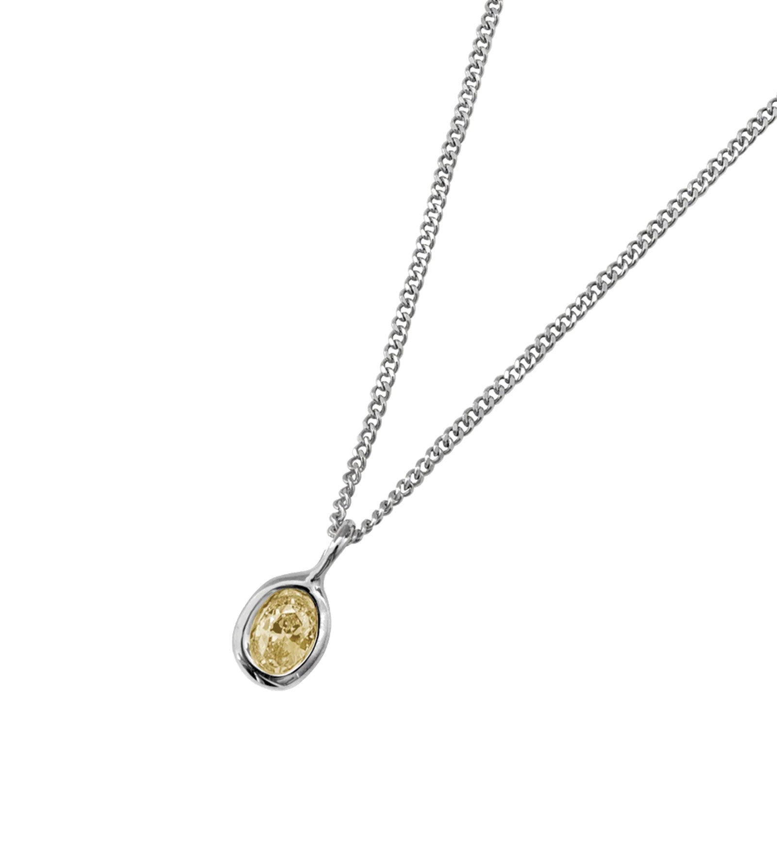 Ami Necklace Sterling Silver, Butter