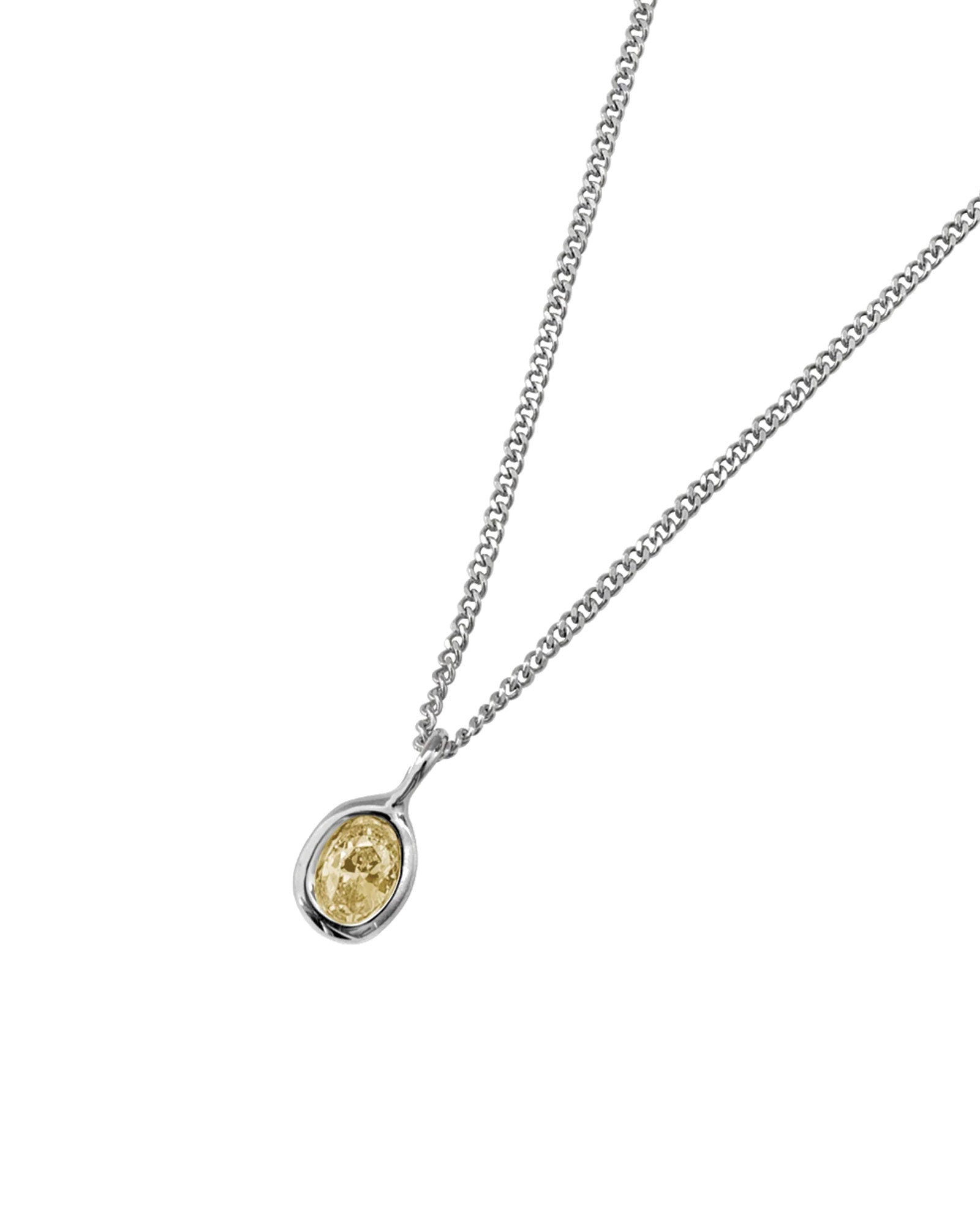 Ami Necklace Sterling Silver, Butter