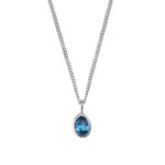 Kara Yoo-Ami Necklace-Necklaces-Sterling Silver, Sky-Blue Ruby Jewellery-Vancouver Canada