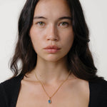 Ami Necklace 14k Gold Plated, Sky