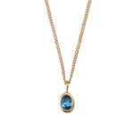 Kara Yoo-Ami Necklace-Necklaces-14k Gold Plated, Sky-Blue Ruby Jewellery-Vancouver Canada