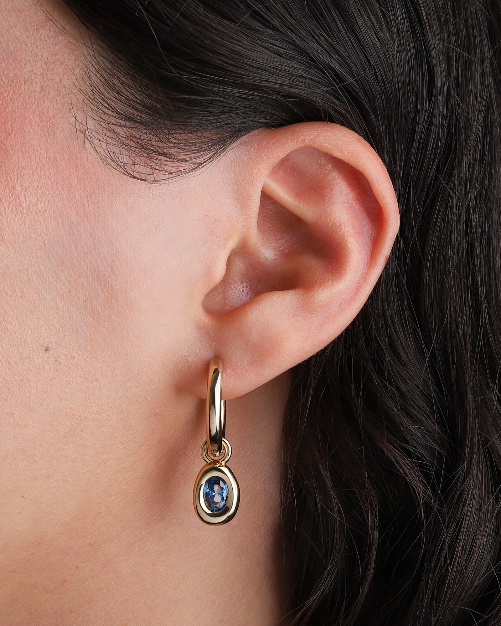 Kara Yoo-Ami Hoops-Earrings-Blue Ruby Jewellery-Vancouver Canada