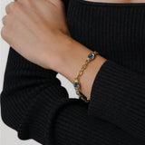Ami Bracelet 14k Gold Plated, Sky
