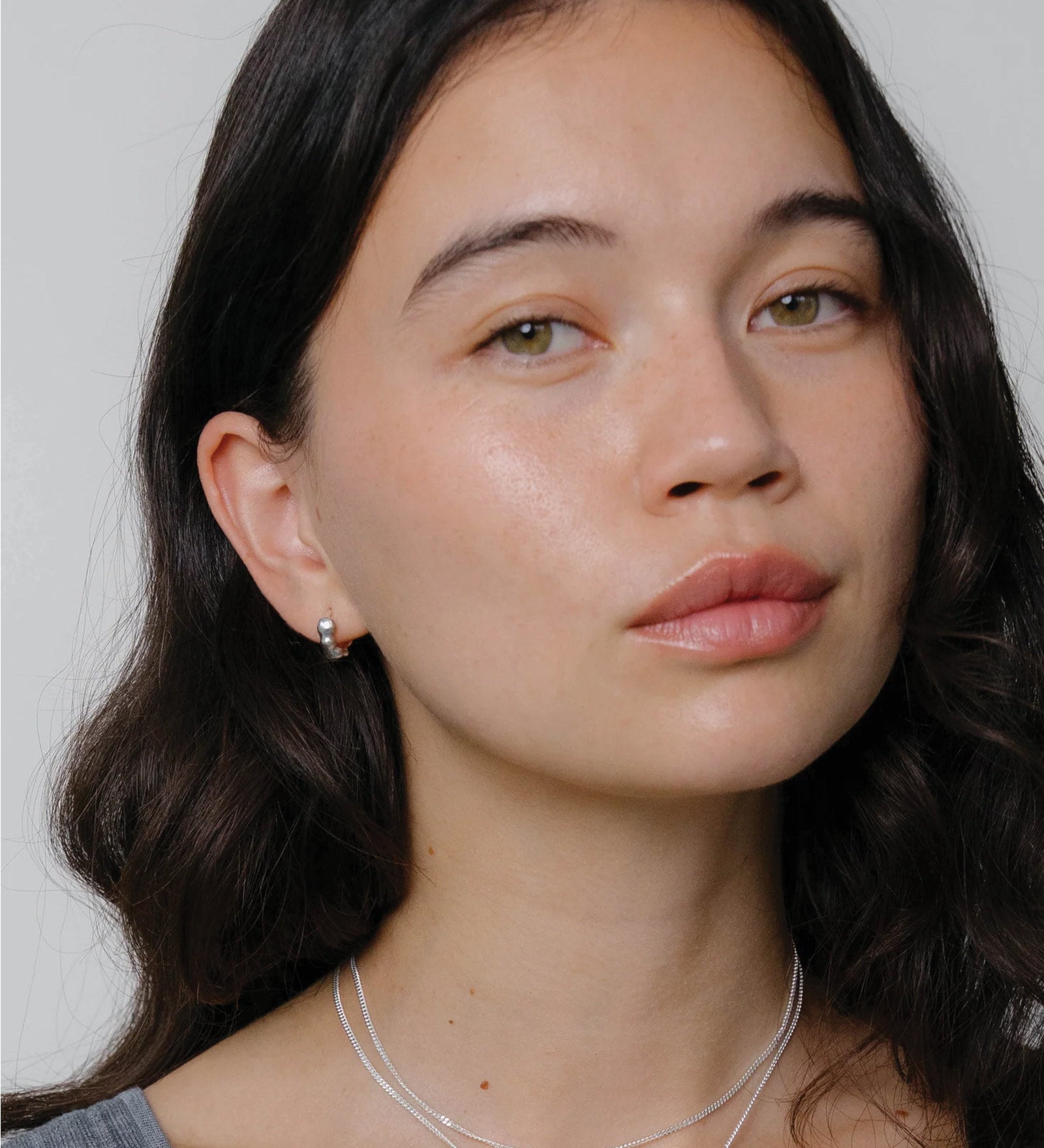 Lara Hoops, Small Sterling Silver