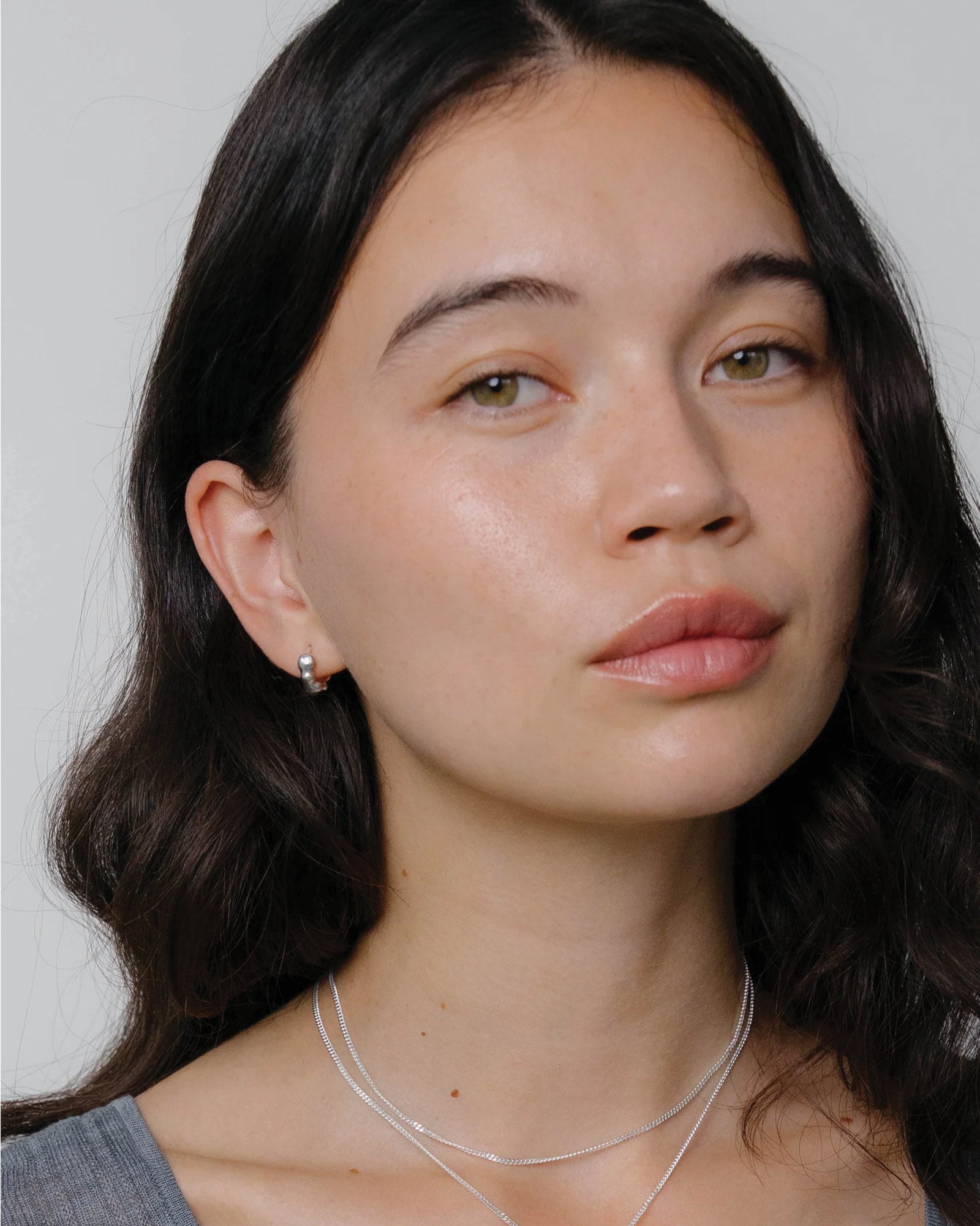 Lara Hoops, Small Sterling Silver