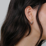 Lara Hoops, Small Sterling Silver