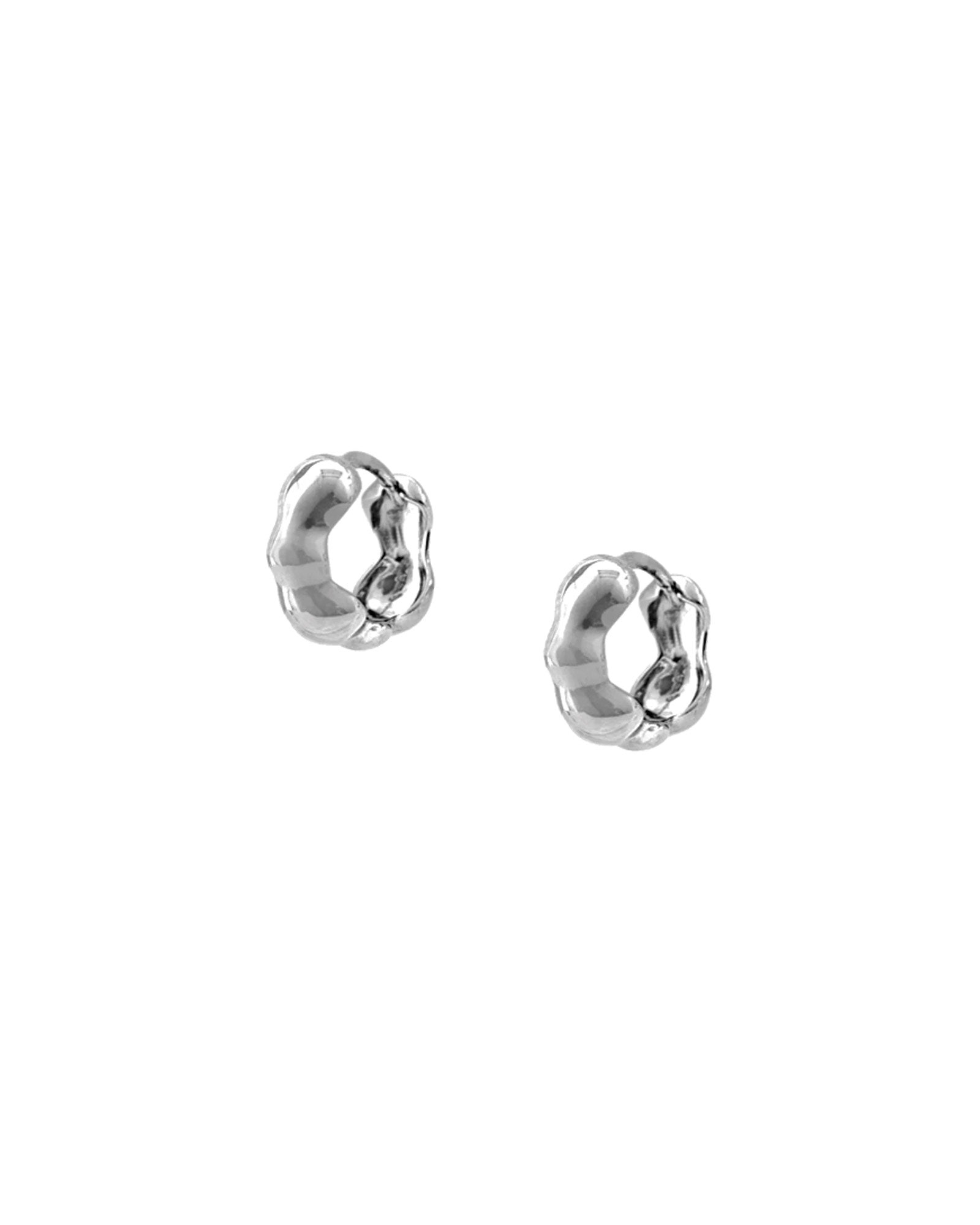 Lara Hoops, Small Sterling Silver