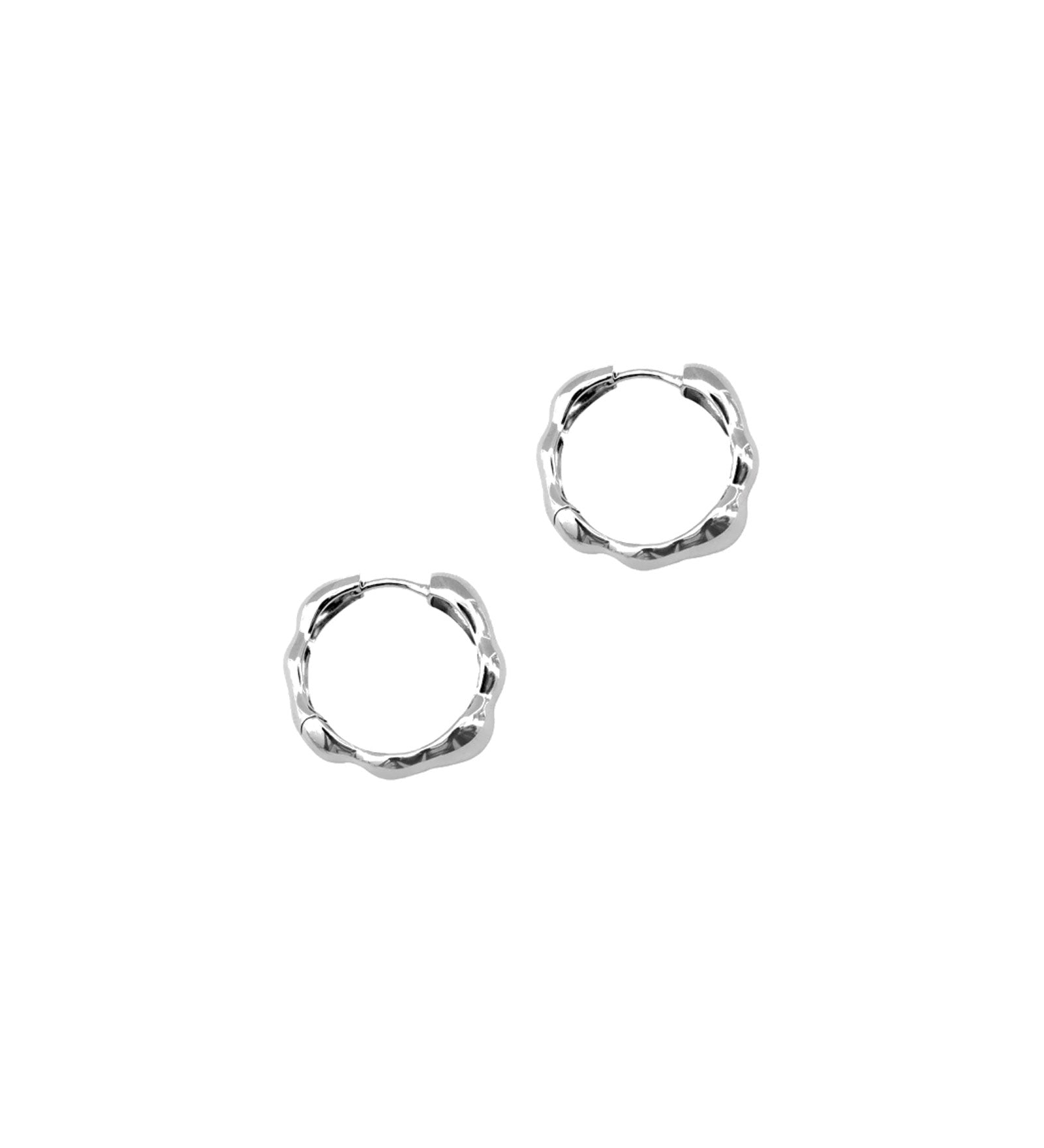 Lara Hoops, Medium Sterling Silver