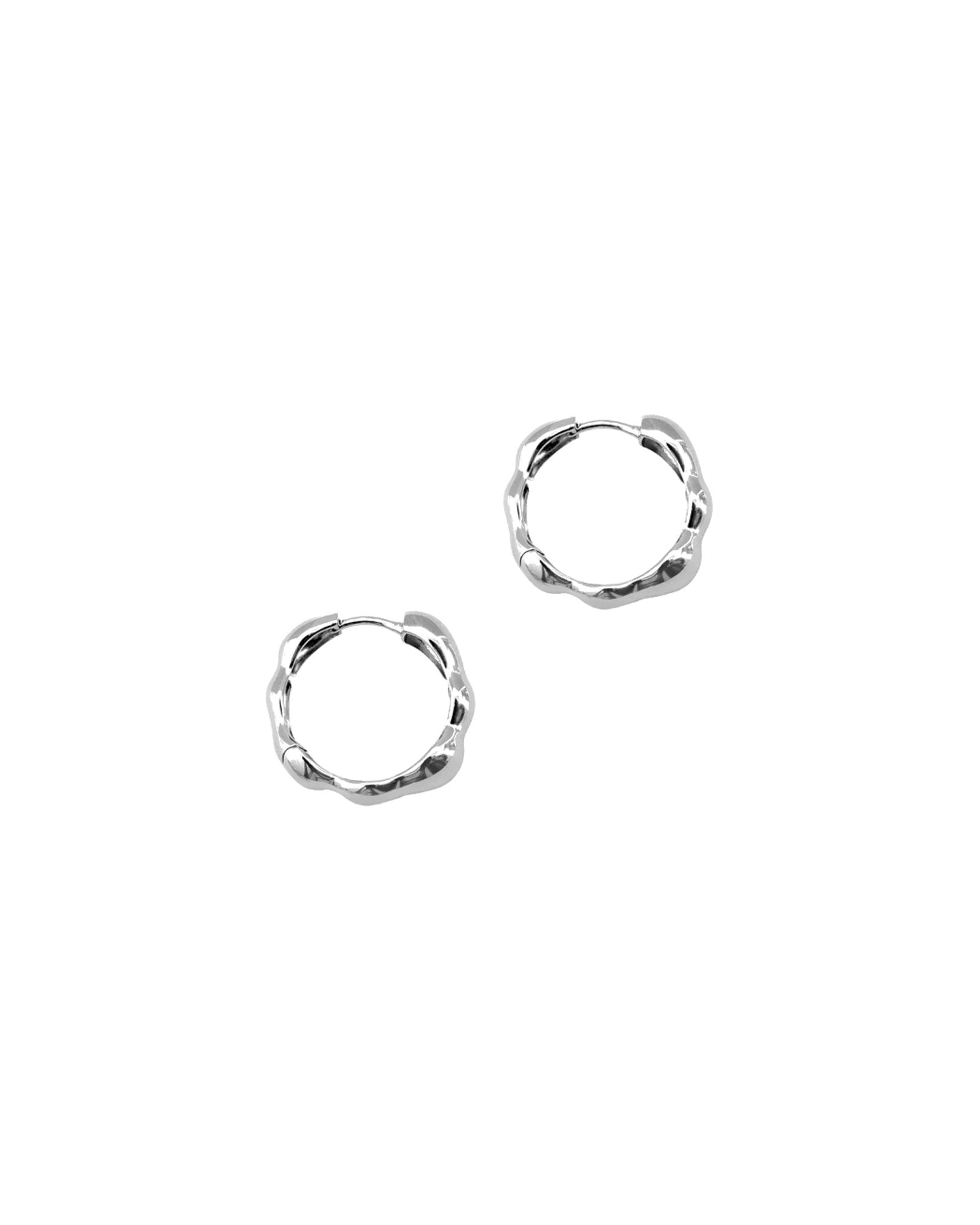 Lara Hoops, Medium Sterling Silver