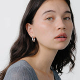 Lara Hoops, Medium Sterling Silver