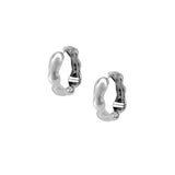 Lara Hoops, Medium Sterling Silver