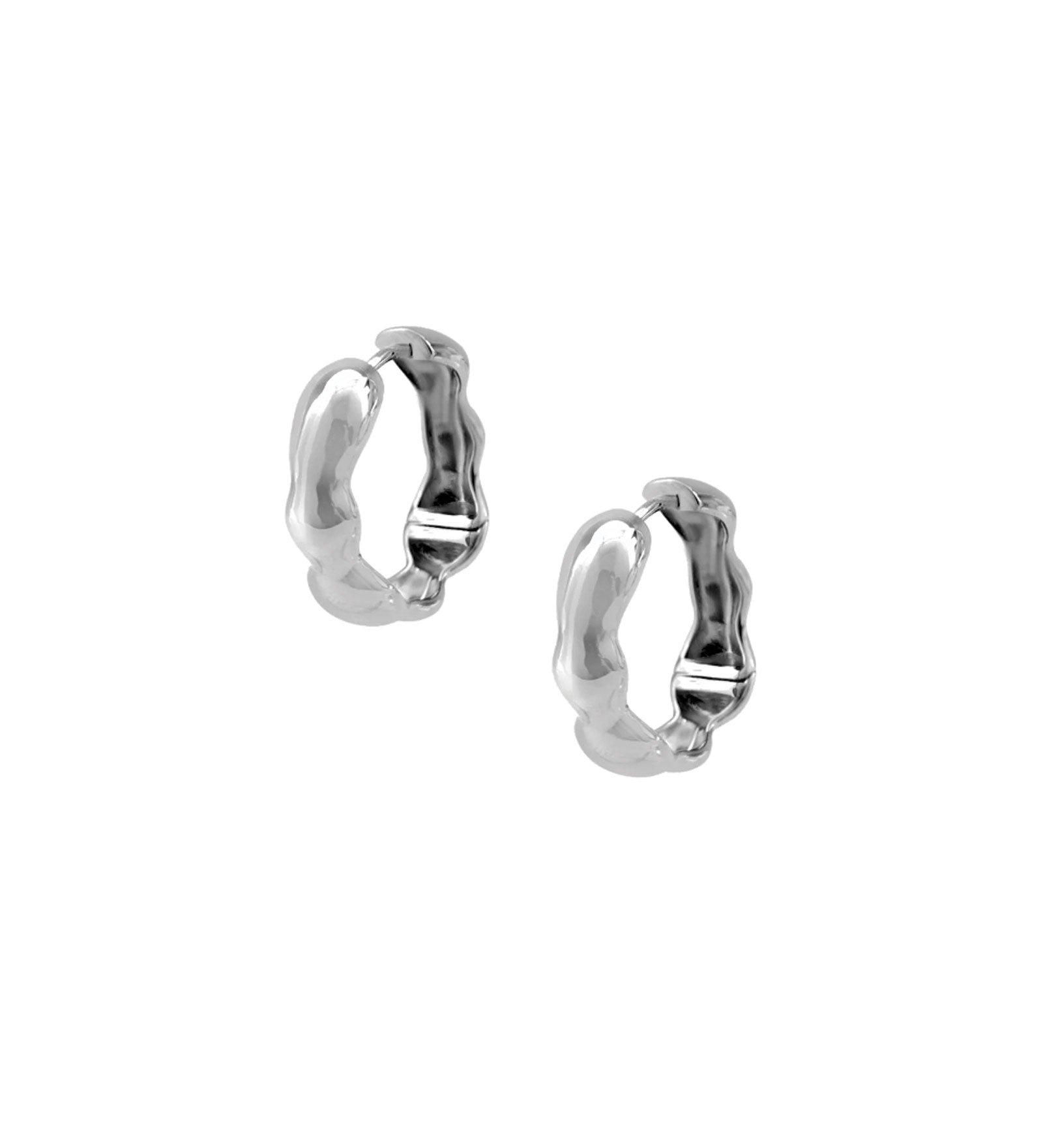 Lara Hoops, Medium Sterling Silver