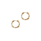 Lara Hoops, Medium 14k Gold Plated