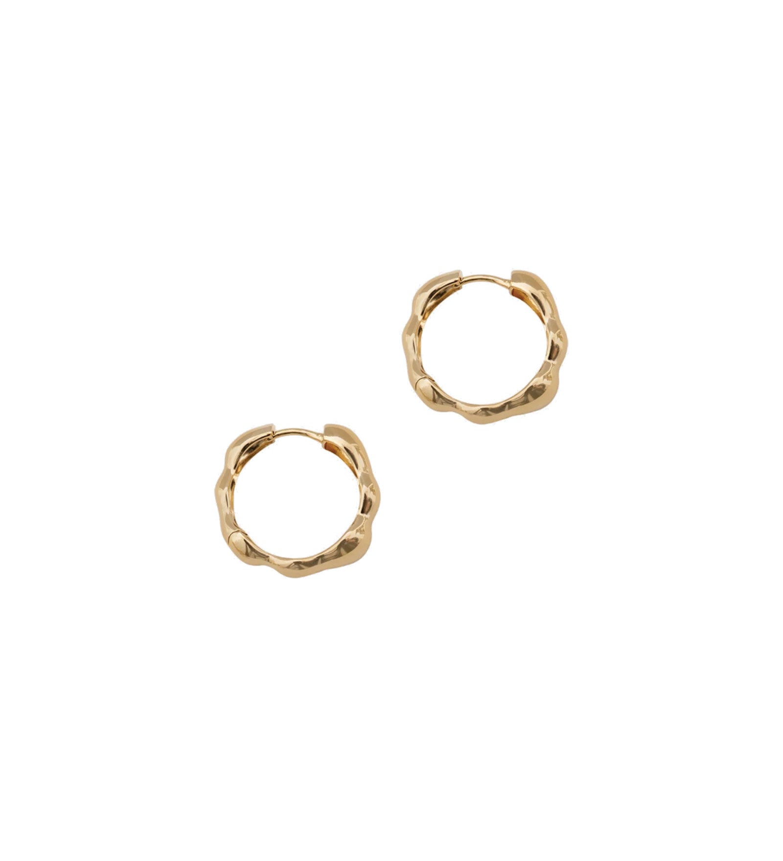 Lara Hoops, Medium 14k Gold Plated